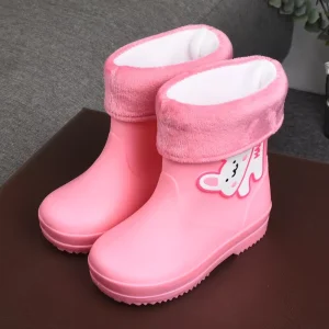 Kids Rain Boots Cute Cartoon Boys and Girls Baby Waterproof