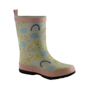 Kids Rain Boots Lightweight Hard Wearing Anti Slip Waterproof Rubber EVA Cotton for Summer Winter Autumn for Babies
