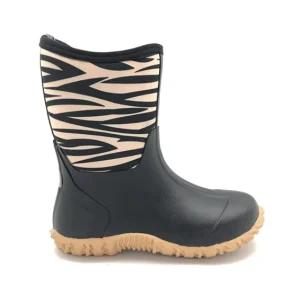 Kids Rain Boots Waterproof Neoprene Rubber Rainboots for Toddlers Boys