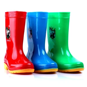 Kids Rain Boots Waterproof PVC Gumboots Girls Factory Price Baby Rain Shoes Manufacturer