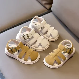 Kids Roman Sandals Summer Unisex Gladiator Style Casual Beach Shoes for Boys Girls Eco Friendly Lightweight Outdoor Sandals