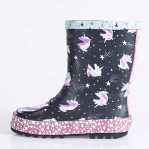 Kids’ Rubber Rain Boots with Water-Activated Color Changing Design Anti-Slip Toddler Rain Boots for Boys & Girls