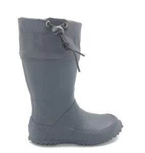 Kids Rubber Snow Folding Rain Boots With Collar