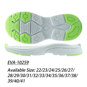 Kids Running Shoe Sole Green Anti Slip Rubber Outsole Lightweight Cushioned EVA Midsole for Boys Girls Sports Sneakers Shoes