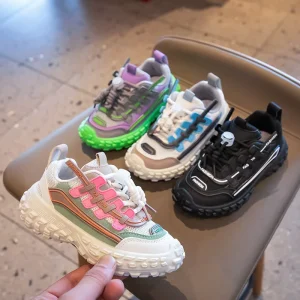 Kids Running Sneakers Children Mesh Breathable Shoes Spring Autumn Boys Girls Outdoor Casual Shoes Size 27-37