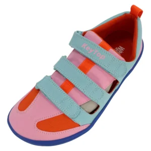 Kids Sandals Closed Toe Barefoot Shoes Wide Toe Box Zero Drop Summer Hook Loop Children Footwear