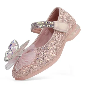 Kids Sandals Girls Dress Shoes Crystal Shining Floral Cute Shoes Anti Slippery Children Casual Shoes