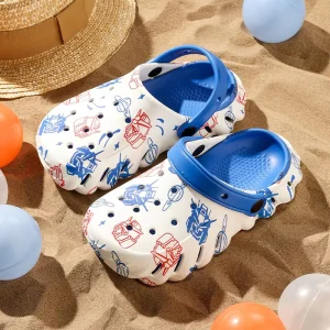 Kids Sandals Hole Children’s Shoes Slippers Soft Anti Skid Cartoon DIY Design Hole Baby Shoes Sandy Beach for Boys Girls