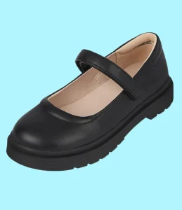 Kids School Shoes for Boys and Girls Leather Princess Shoes Fashion Black Child Dancing School Shoes