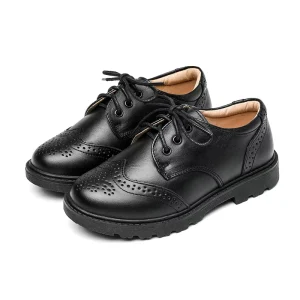 Kids School Sneakers Children’s Back to School Shoes Lace Up Boys Genuine Leather Casual Dress Shoes