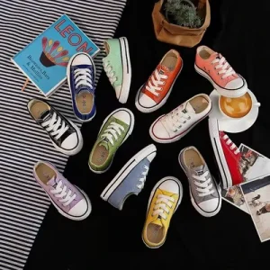 Kids Shoes Comfortable White Sole Canvas Shoes for Kids Boys and Girls Casual Sport Shoes