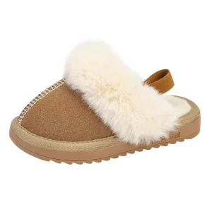Kids Shoes Girl Boy Winter Non slip Kids Slipper Plush Soft Indoor Elastic Chaussures Pour Enfants