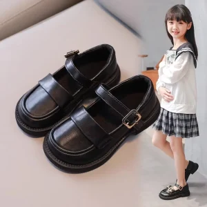Kids Shoes Girl Casual Shoes Kids Designer Shoes Mary Jane Flat Leather Shoes Kids School Shoes for Boy and Girl