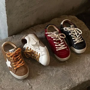 Kids Shoes Girls Four Season Boys Low Top Casual Shoes Children Flat Sport Sneaker Walking Shoes