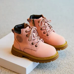 Kids Shoes High Quality Children Shoes Kids Leather Waterproof Kids Snow Shoes Girls Rubber Boots