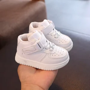 Kids Shoes High Quality Children’s PU Leather Sports Small White Shoes Boys Students Casual Sneakers for Kids Children’s Shoes