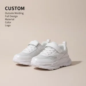 Kids Shoes Kids Sneakers Boys Girls Breathable Hook and Loop Non-Slip Kids School Shoes