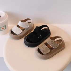 Kids Shoes New Design Summer Non Slip Beach Shoes Toddler Soft Sole Solid Color Baby Boys Kids Sandals Chaussures Pour Enfants