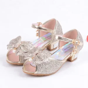 Kids Shoes Sequin Girls Princess Dress Shoes for Baby Flower Girl Party Wear Children’s Dress Shoes