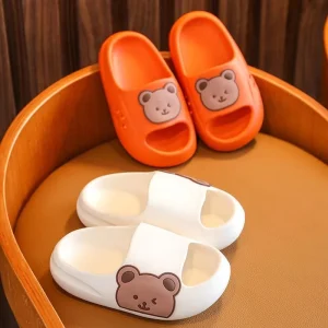 Kids Shoes Slippers for Boys Summer Beach Flip Flops Sandals Fashion Bear EVA Platform Soft Cloud Slipper