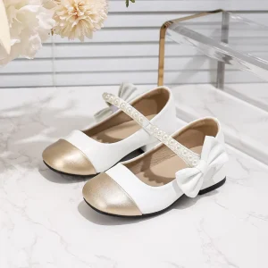 Kids Shoes for Girls High Heels Wedding Party Dress Soft Sole Dancing Princess Girls High Heel Shoes