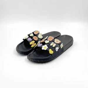 Kids Slide Slippers Rubber Upper EVA Outsole for Beach Summer Spring Autumn Boys Girls Custom Logo
