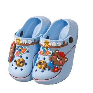 Kids Slipper New Children’s EVA Soft Soled Beach Shoes for Boys and Girls Cartoon Pattern Comfortable Causal Outdoor Sandals