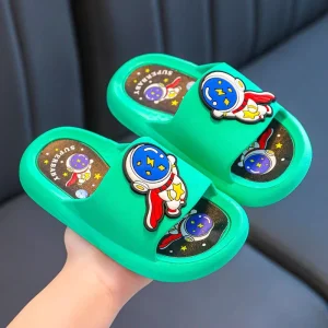 Kids Slippers New Summer Boys Girls Slippers PVC Non-slip Children Beach Shoes