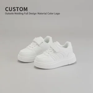 Kids Sneakers Boys Girls Hook and Loop Breathable Non Slip School Shoes Uniform