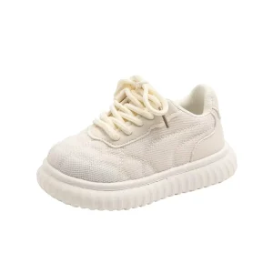 Kids Sneakers Canvas Barefoot Shoes Little Girls Little Boy Casual Shoes Soft Bottom Children’s Walking Shoes