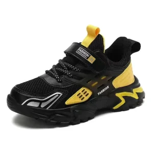 Kids Sneakers Hook and Loop Breathable Non Slip Sole Custom Logo Kids Shoes