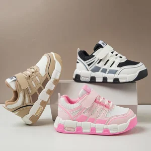 Kids Sneakers Lightweight Comfort Casual Shoes for Boys & Girls Hook and Loop Closure for Easy Wear Unisex Children