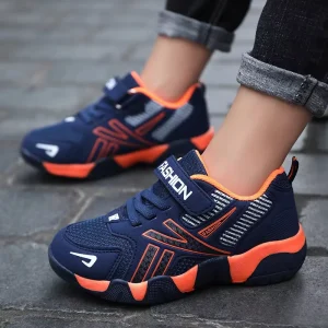 Kids Sneakers for Boys Fashionable Spring and Autumn Sport Trainers Breathable Casual Leisure Student Walking Shoes