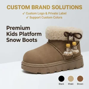 Kids Snow Boots Waterproof PU Anti slip Thick Warm Plush Winter Boots for Boys Girl Fashion Kids Winter Boots