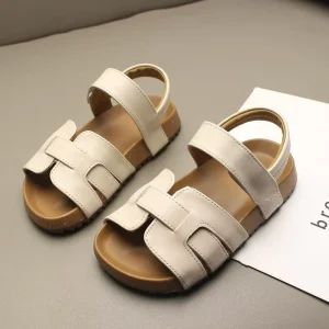 Kids Soft Cork Beach Sandals Summer Outdoor Casual Shoes for Students