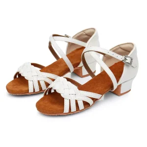 Kids Soft Latin Dance Shoes Children’s Ballroom Salsa Dancing Shoes Girl Kids