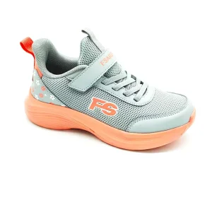 Kid’s Sport Shoes Breathable Children Running Hook and Loop Tape Sneaker In School