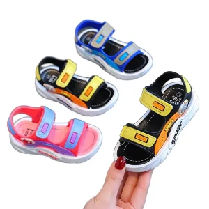 Kids Sports Casual Student Sandals Soft Non slip Fashion Summer Children Sandals for Boys Flat Beach Shoes