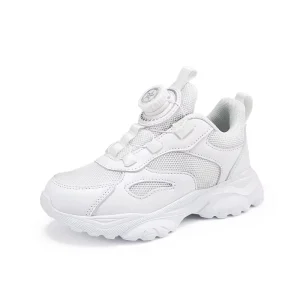 Kids Sports Shoes Children Running Sneakers Lightweight Breathable Mesh Upper With Twist Buckle