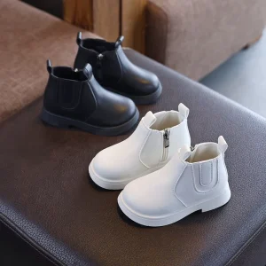 Kids Spring Autumn Martin Boots Mid Calf Boots for Toddlers Fashion Ankle Boots for Boys Girls Shoes for Young Kids