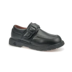Kids Student Black Shoes for School Professional Manufacture Classic TPR Outsole Anti slip Lace up Boys Loafers