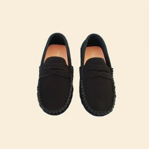 Kids Suede Leather Loafers Soft Sole Slip On Moccasin Driving Shoes Boys Girls Casual Flats Spring Autumn