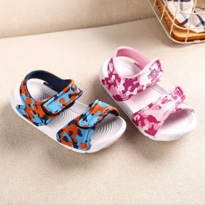 Kids Summer Sandals Boys and Girls Anti Slip EVA Flat Slippers Light Weight Breathable with Massage Feature