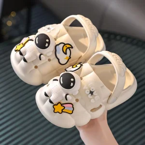 Kids Summer Waterproof EVA Slide Clog Sandals Bubble Slipper Charm for Girls and Toddlers Bubble Shoes with Slide Design
