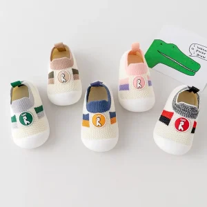 Kids’ Toddler Sneakers Spring Autumn Breathable Mesh Non slip Cartoon Animation Hollow Boys’ Girls’ Casual