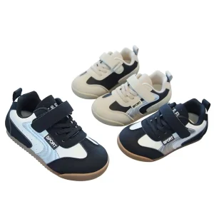 Kids’ Training Shoes Spring Collection Trendy Breathable Lightweight Velcro Closure Casual Skate Style Soft Soled Toddler
