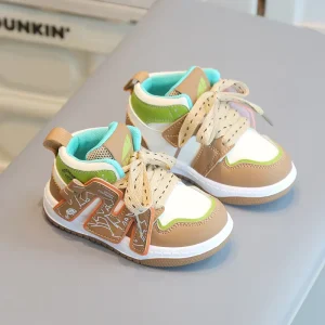 Kids Trendy Shoes Children’s Sneakers 1 13 Years Old Boys Mesh Shoes Girls Lightweight Non slip Student Black Shoes