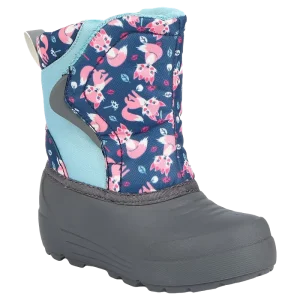 Kids Unisex Waterproof Mid Calf Insulated Snow Boots with Arch Support and Breathable Lining