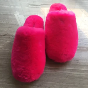 Kids Very Nice Sheepskin Animal Fur Slippers