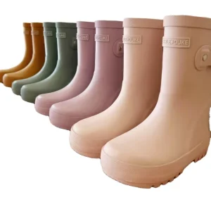 Kids Water Rain Boots Lightweight Natural Rubber Recyclable for Autumn and Winter